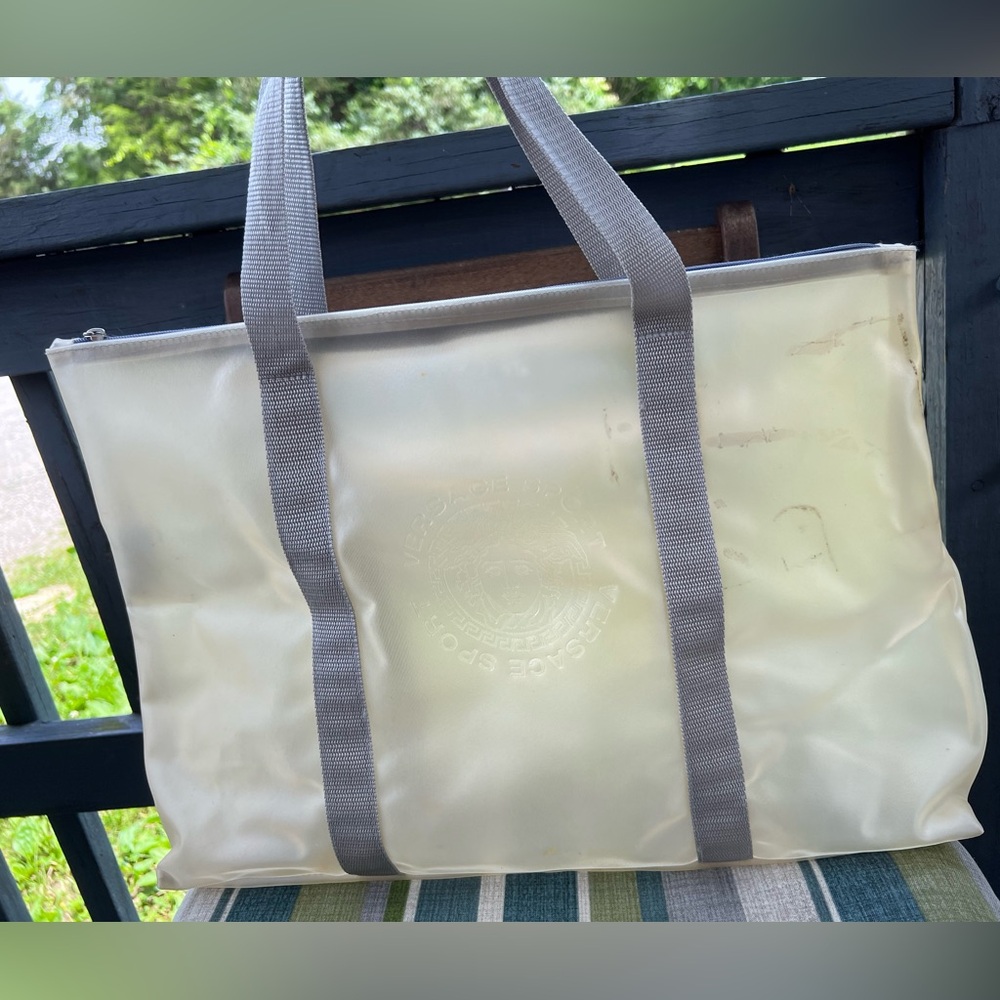 Vintage Versace Sport Transparent Tote Bag